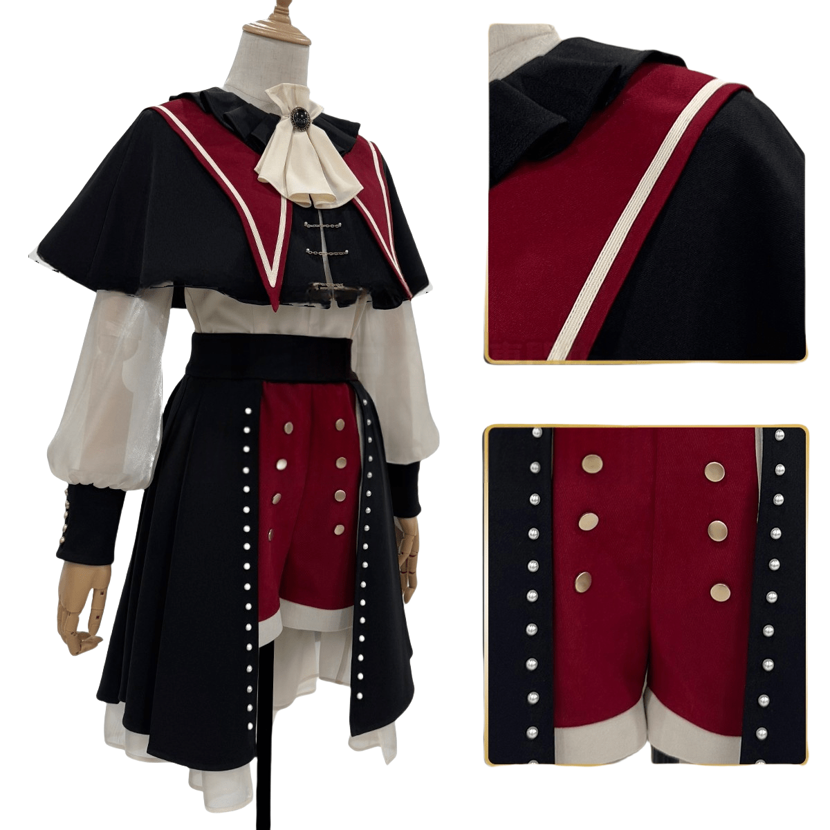 Traje de Cosplay Wakaba Mutsumi de BanGDream Ave Mujica - Outfit Anime de Alta Calidad - Fantasia Cosera