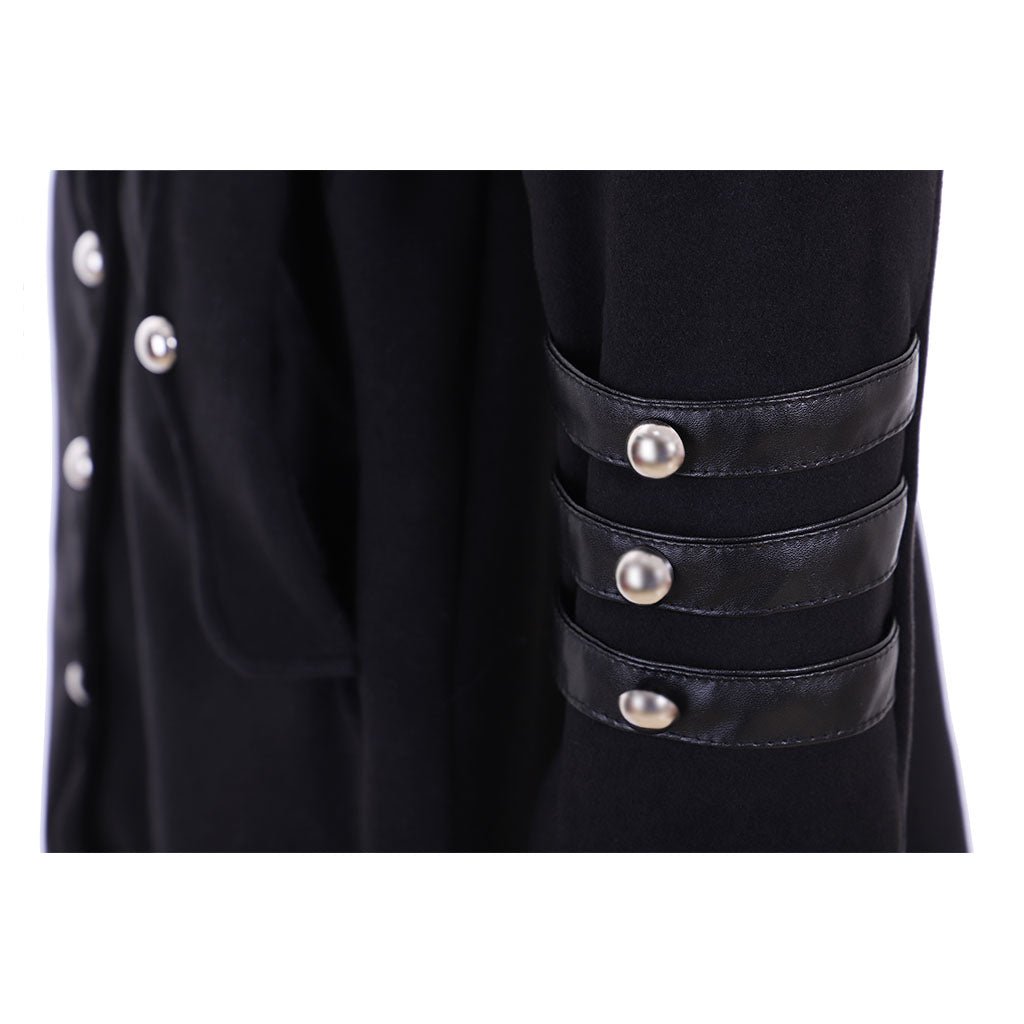 Túnica Sacerdotal Medieval con Cuello Alto y Botones para Hombres - Fantasia Cosera