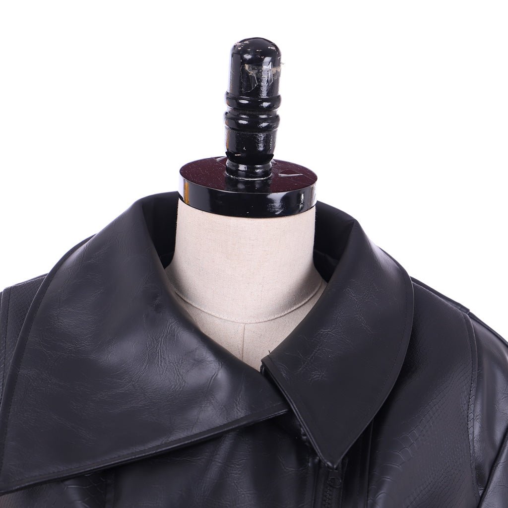 Traje de Cosplay de Emma Swan de Once Upon a Time - Chaqueta y Pantalones Negros para Mujer - Fantasia Cosera