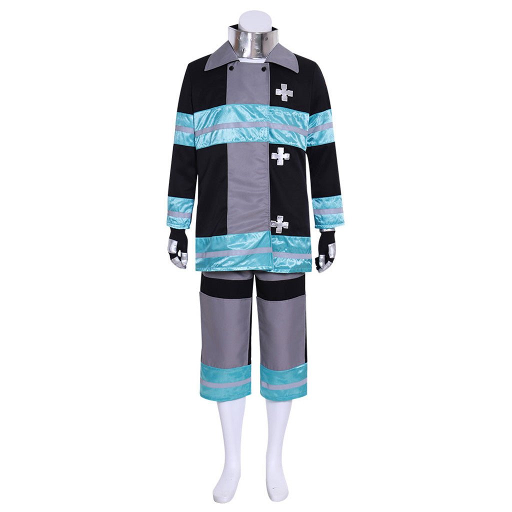 Traje de Trabajo de Enen no Shouboutai para Hombres, Ideal para Fans de Anime - Fantasia Cosera