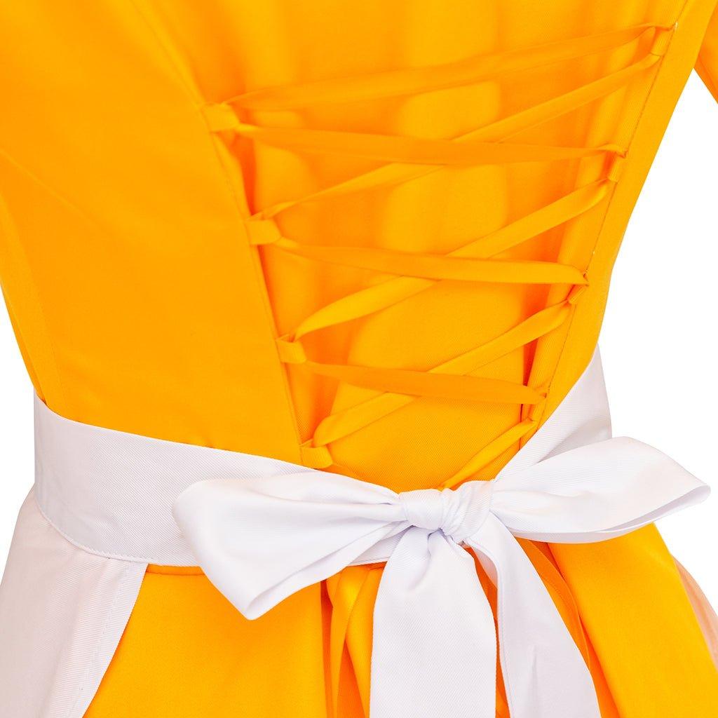 Traje de Cosplay de Camarera Rana para Mujer | Disfraz de Halloween Inspirado en Tiana - Fantasia Cosera