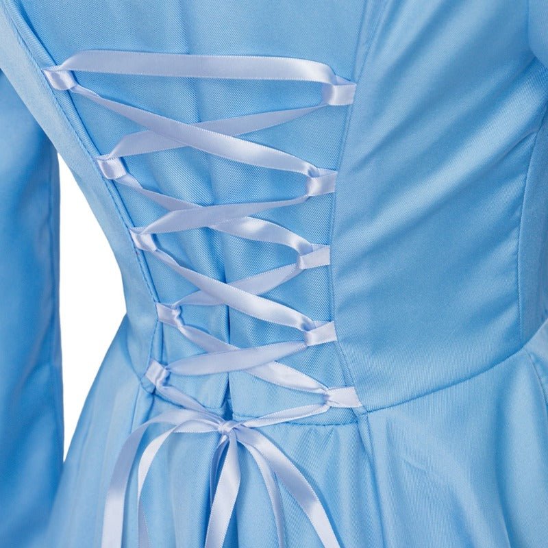 Vestido Gótico Medieval de Cocktail Alto-Bajo – Traje de Cosplay de Manga Larga para Mujer - Fantasia Cosera