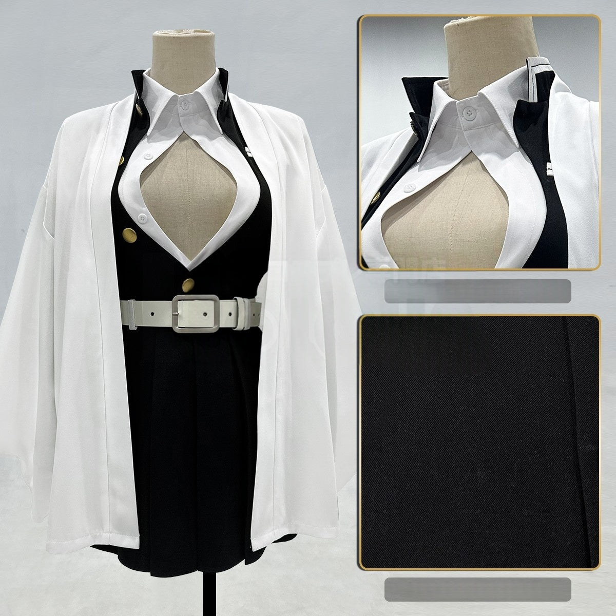 Traje de Cosplay de Kanroji Mitsuri Love Hashira - Demon Slayer: Kimetsu no Yaiba - Fantasia Cosera