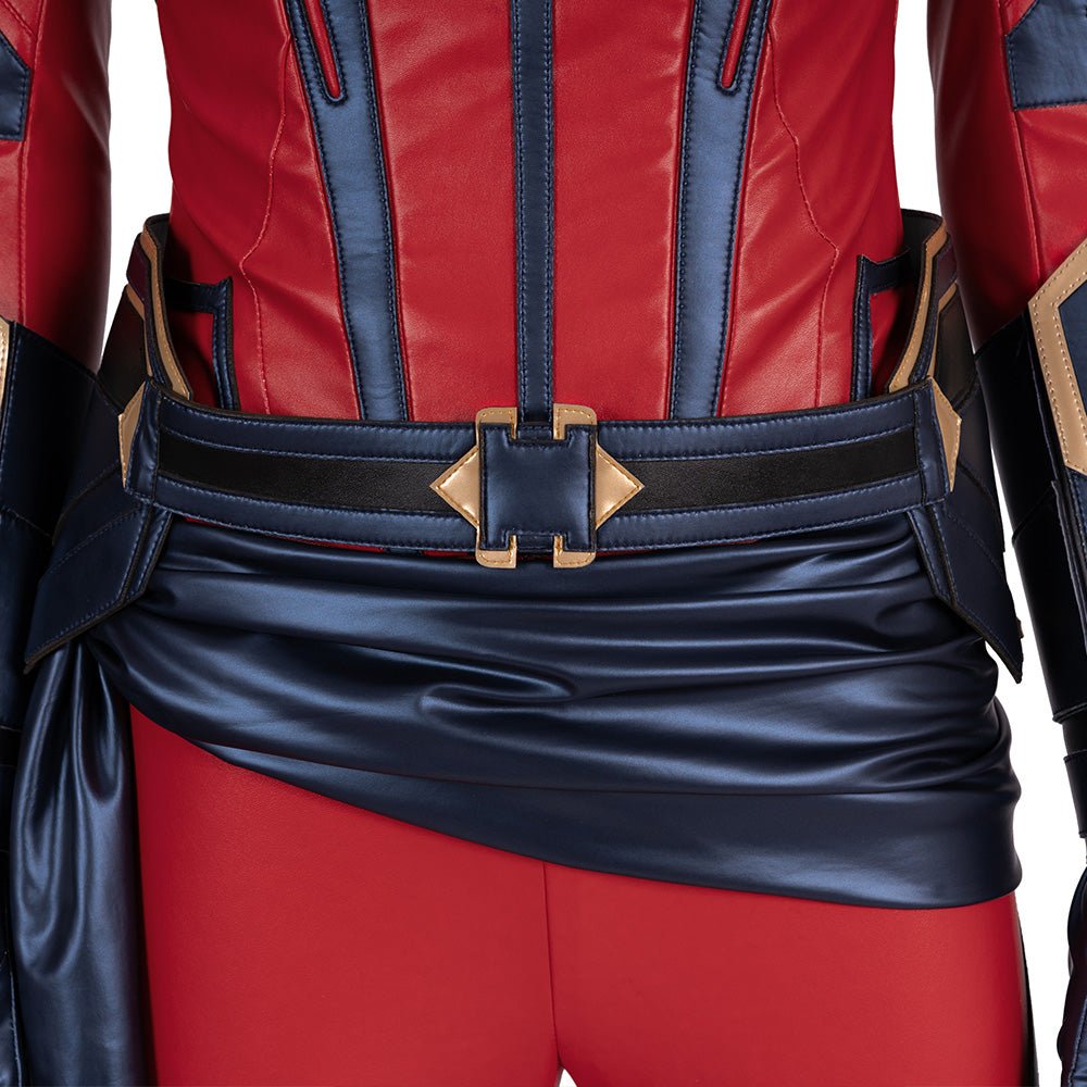 Traje de Cosplay de Captain Marvel de Avengers: Endgame - Réplica de Película de Alta Calidad - Fantasia Cosera