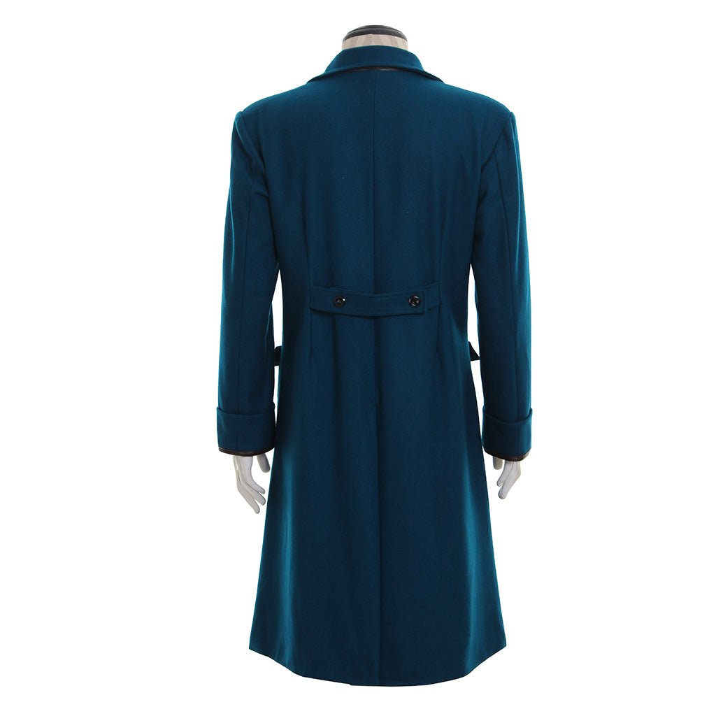 Abrigo Azul de Newt Scamander de Fantastic Beasts – Traje de Cosplay del Mundo Mágico Vintage - Fantasia Cosera