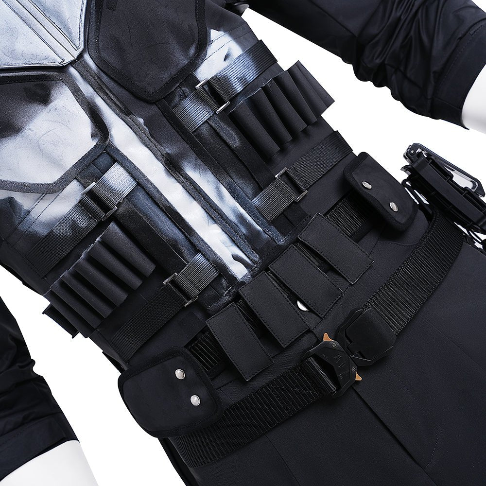 Traje de Cosplay Punisher de Daredevil: Nacido de Nuevo para Fans de la Serie de TV - Fantasia Cosera