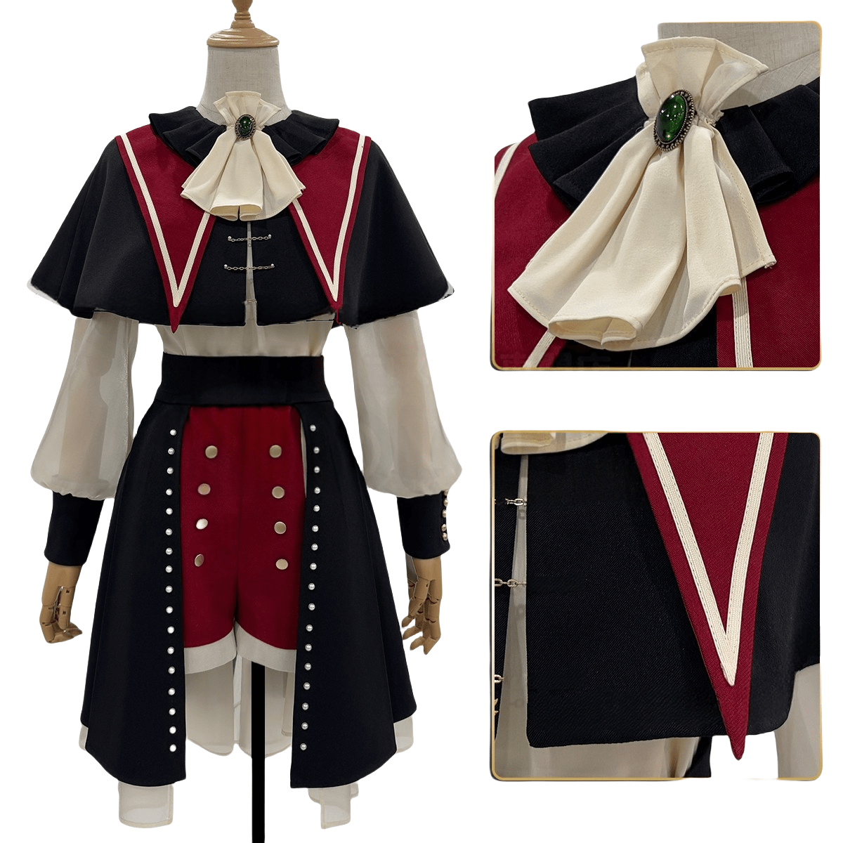 Traje de Cosplay Wakaba Mutsumi de BanGDream Ave Mujica - Outfit Anime de Alta Calidad - Fantasia Cosera