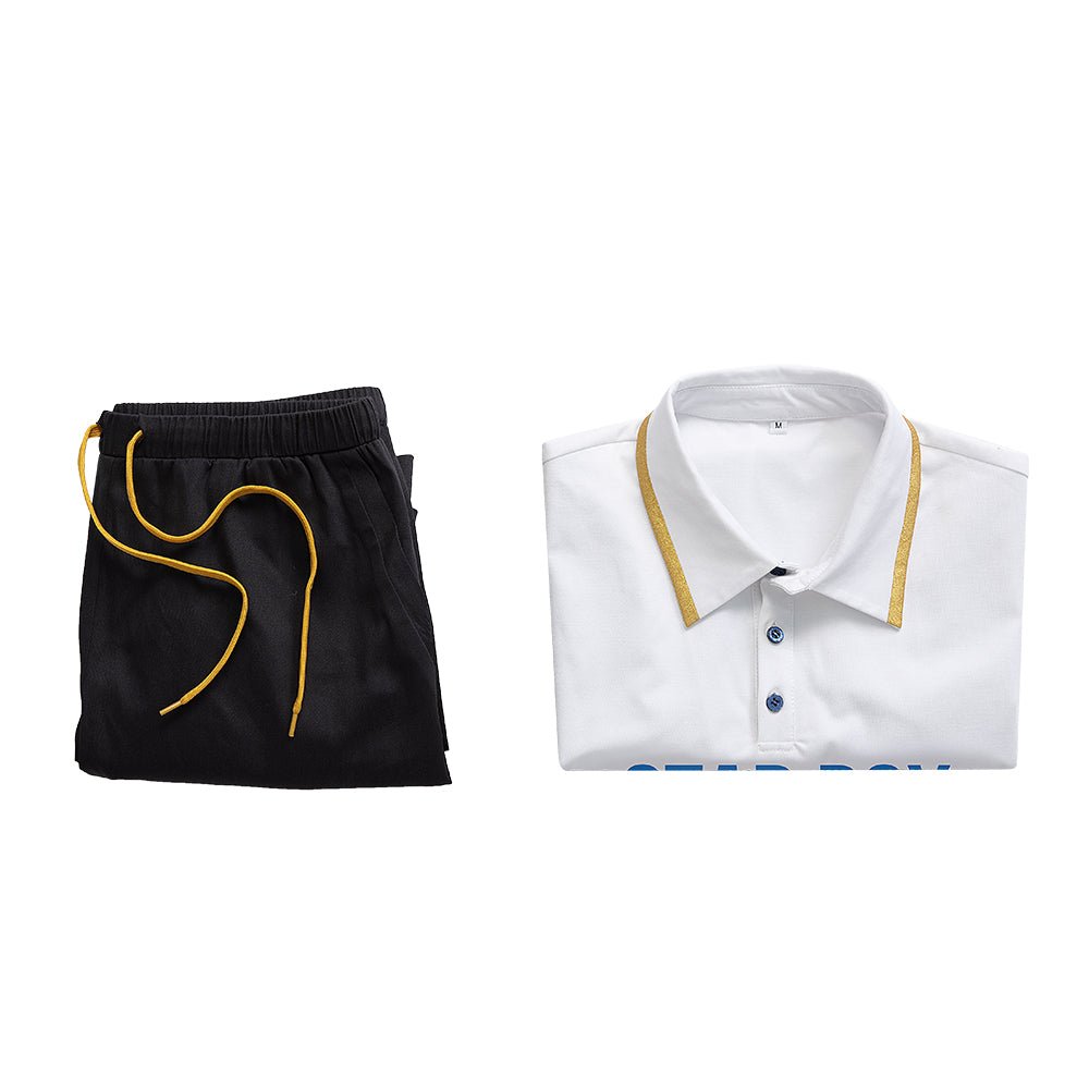 Disfraz de Jesse de Light And Night - Camiseta Blanca y Pantalones Negros para Halloween y Cosplay - Fantasia Cosera