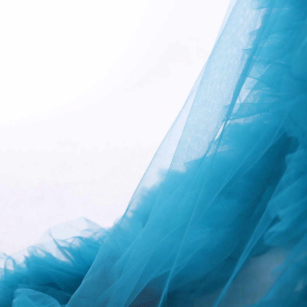 Elegante Bata de Novia Boudoir | Siglo XVIII Medieval Azul Tul Largo Pijama para Mujer - Fantasia Cosera