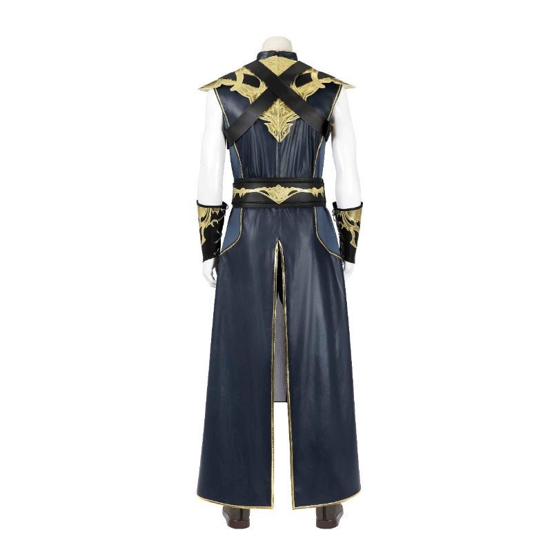 Traje de Cosplay El Impulso Oscuro para Hombre Dragonborn Blanco Hechicero BG3 Conjunto Completo con Zapatos - Fantasia Cosera