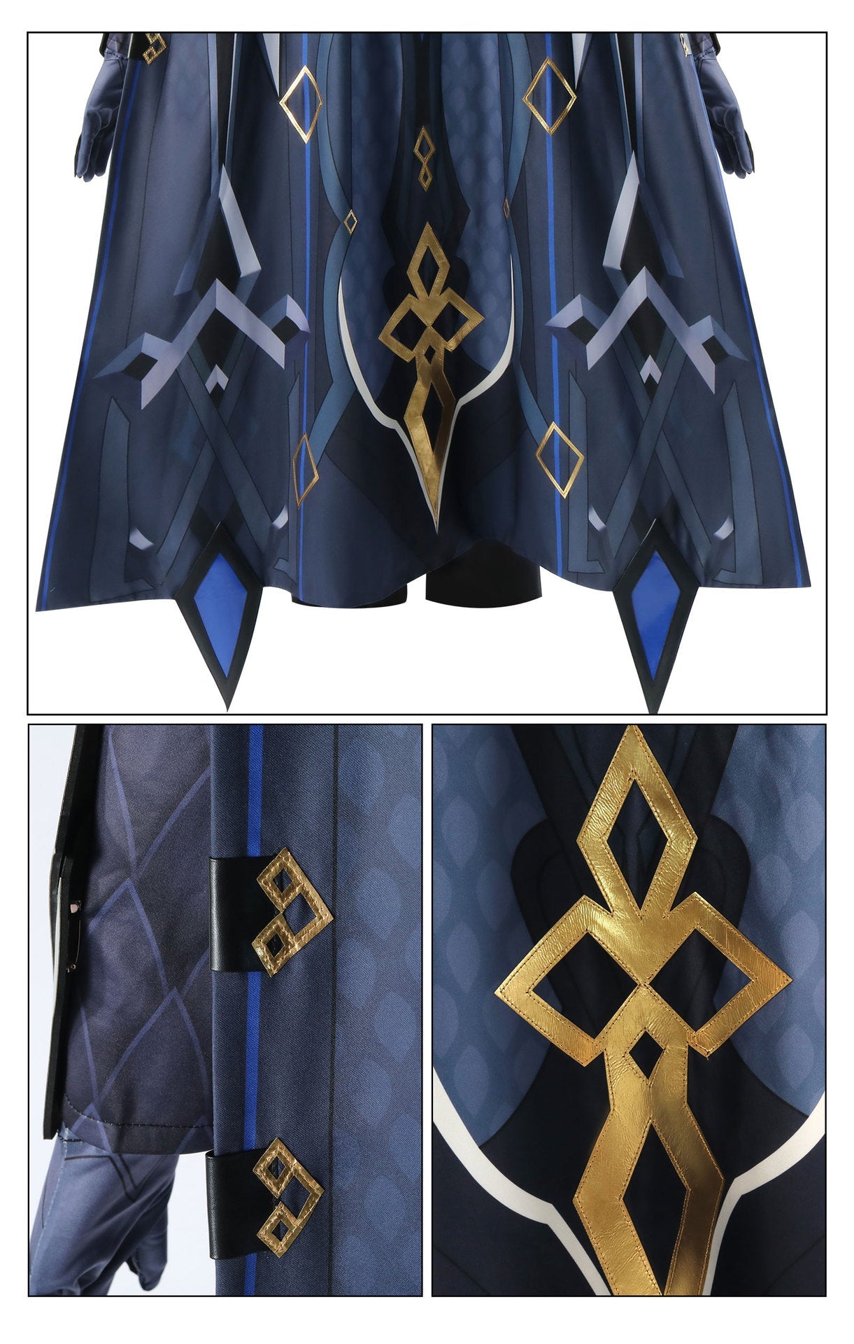 Traje de Cosplay Capitano de Genshin Impact – Outfit de Capitán Fatui - Fantasia Cosera