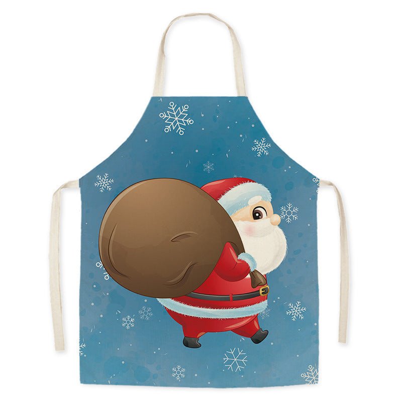 Delantal de cocina de Santa Claus para adultos, resistente a manchas y aceite, unisex - Fantasia Cosera