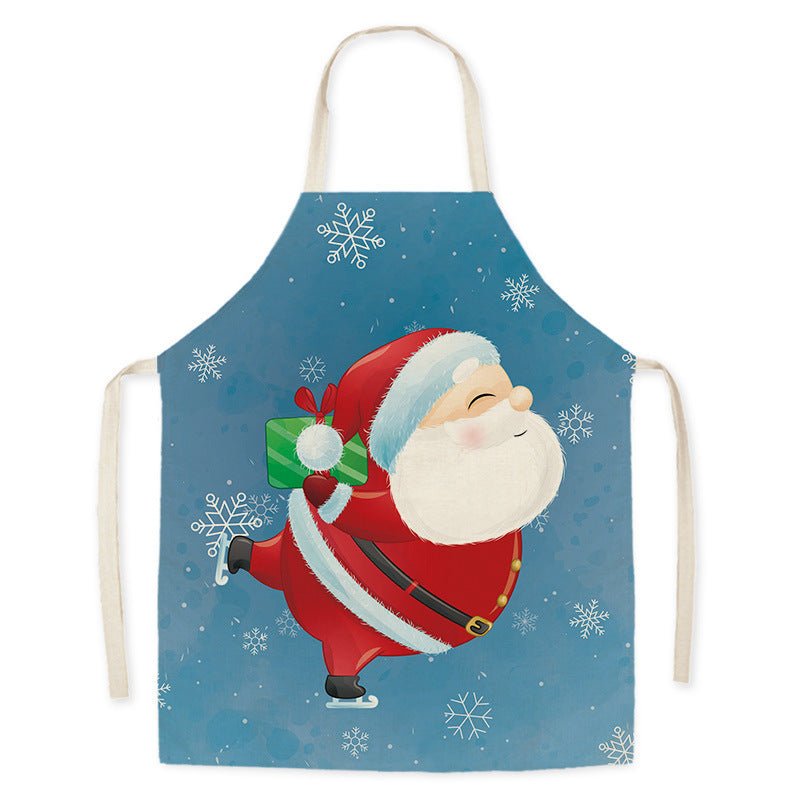 Delantal de cocina de Santa Claus para adultos, resistente a manchas y aceite, unisex - Fantasia Cosera