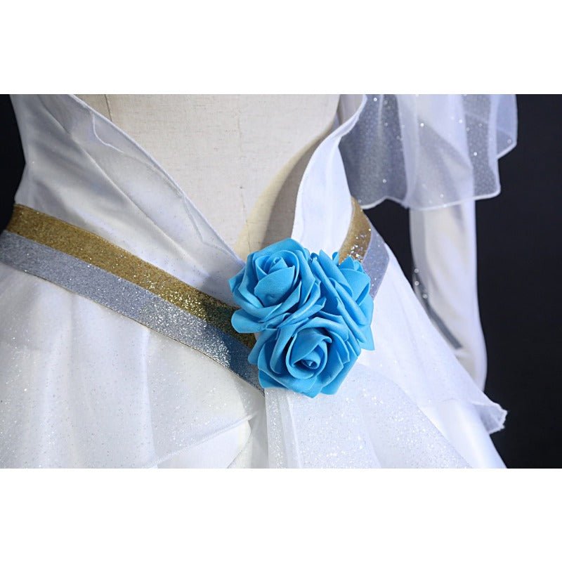 Vestido de Boda y Fiesta Lux Crystal Rose - Traje de Cosplay de Lux de League of Legends - Fantasia Cosera