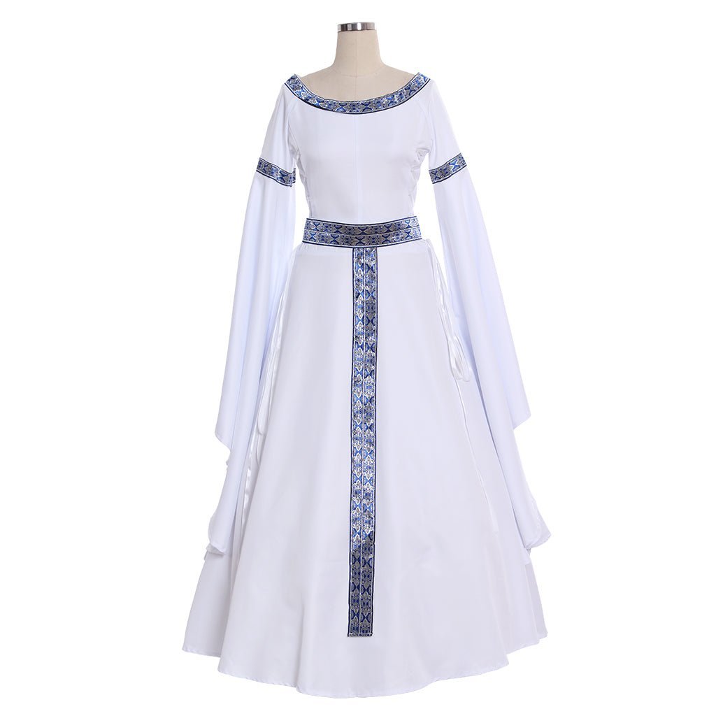 Vestido de Corte Real Medieval Reina Princesa Tudor para Fiesta de Té o Baile de Cosplay - Fantasia Cosera