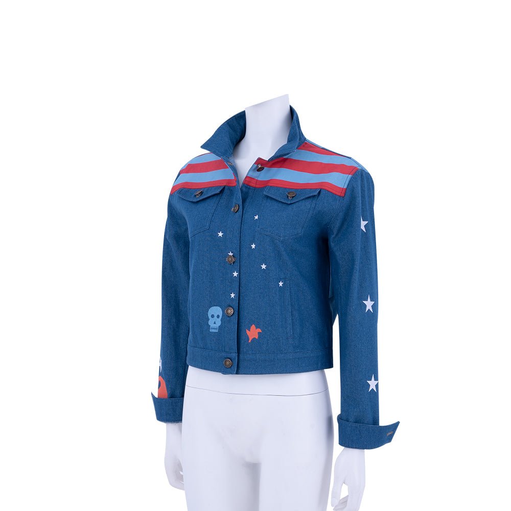 Chaqueta Denim Miss America Chavez – Traje Cosplay Marvel Multiverso, Disfraz Halloween - Fantasia Cosera