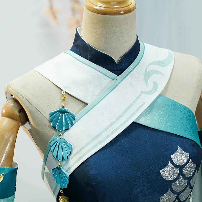 Traje de Cosplay Madame Ping de Genshin Impact para Mujer - Uniforme Pinger para Halloween y Role Play - Fantasia Cosera