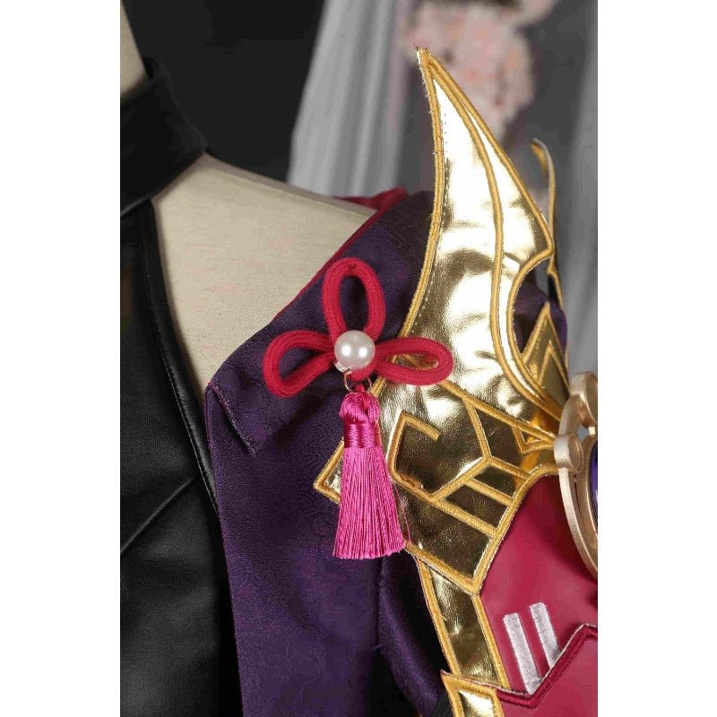 Traje de Cosplay de Kuki Shinobu de Genshin Impact - Traje de Ninja - Fantasia Cosera