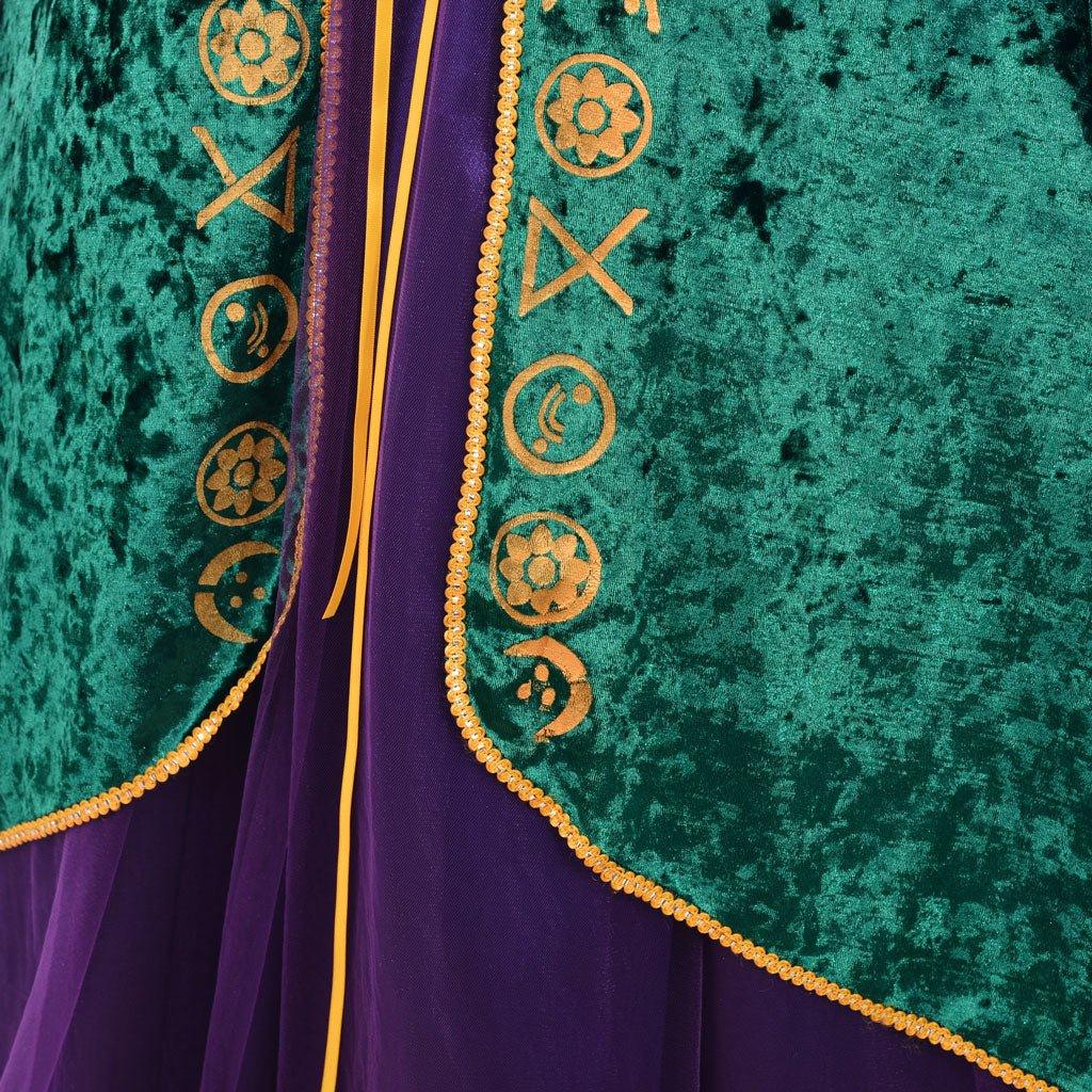 Vestido de Cosplay de Bruja | Traje de Renacimiento Verde Medieval para Mujer - Fantasia Cosera