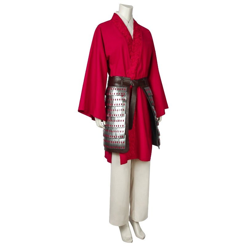 Traje de Cosplay de Mulan Ejército Batalla Conjunto Completo para Mujeres - Fantasia Cosera