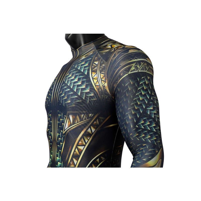 Traje de Aquaman para Hombre - Disfraz de Cosplay de Superhéroe de DC Comics para Halloween y Carnaval - Fantasia Cosera