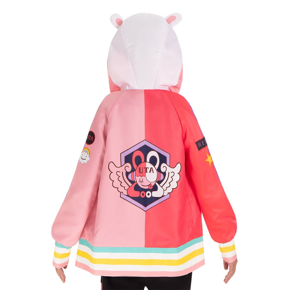 Traje de Cosplay de Uta Wuta - Versión Escenario Rojo | Outfit de la Canción del Mundo de One Piece - Fantasia Cosera