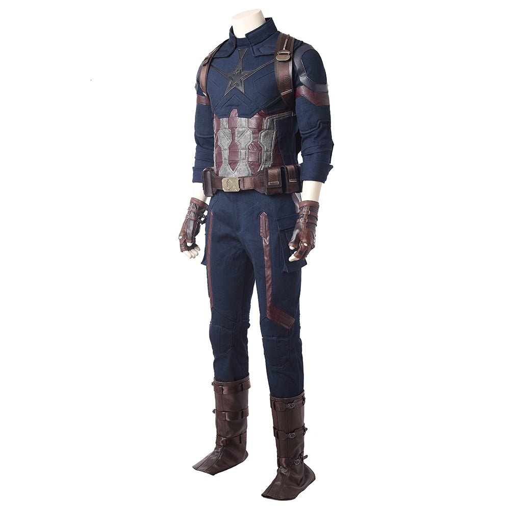 Traje de Cosplay de Capitán América de Avengers: Infinity War - Réplica de Película de Alta Calidad - Fantasia Cosera