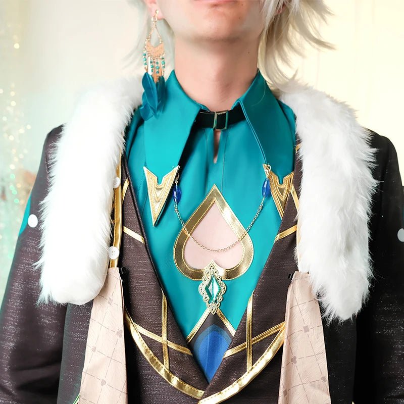 Traje de Cosplay Aventurine de Honkai Star Rail Colegas de Topaz Corporación de Paz Interastral Disfraz de Halloween para Hombres - Fantasia Cosera