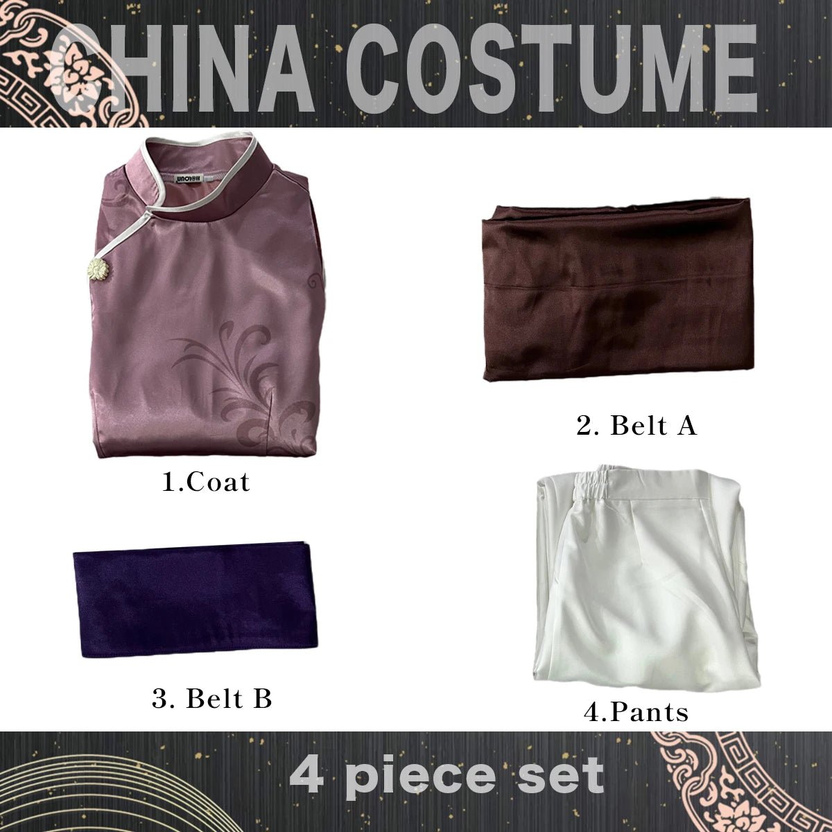 Traje de Cosplay de Chigiri de Blue Lock Anime Kung Fu Tang Sui con Peluca de Fibras Sintéticas Rosa Talla Ajustable - Fantasia Cosera