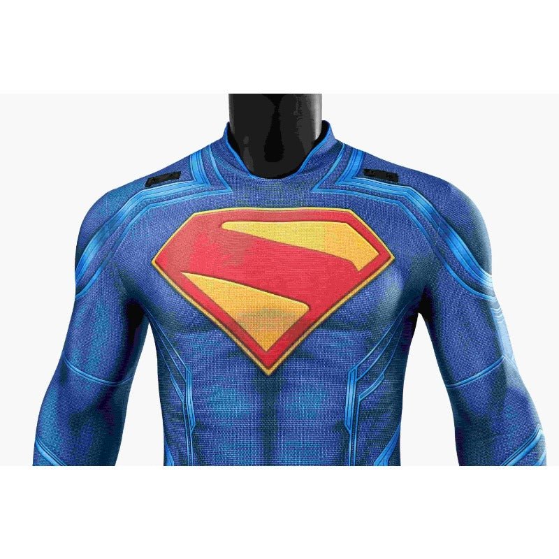Traje de Cosplay Superman Legacy Clark Kent con Capa para Halloween y Eventos - Fantasia Cosera