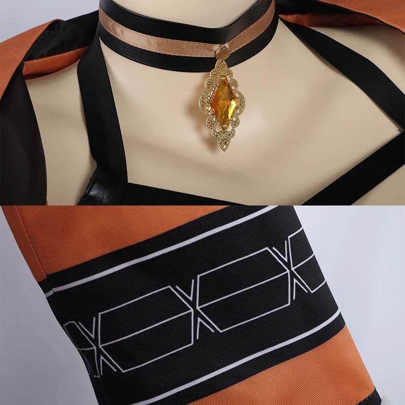 Traje de Cosplay de Navia de Genshin Impact - Traje de Carreras con Sombrero - Fantasia Cosera