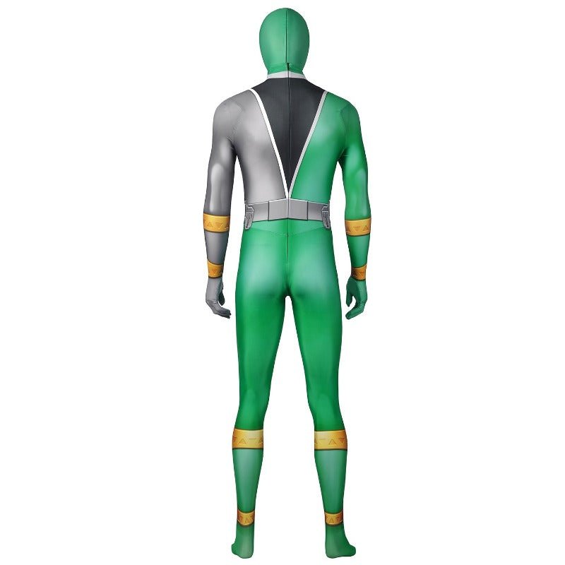 Traje de Cosplay de Power Rangers Verde para Halloween y Fiestas - Fantasia Cosera