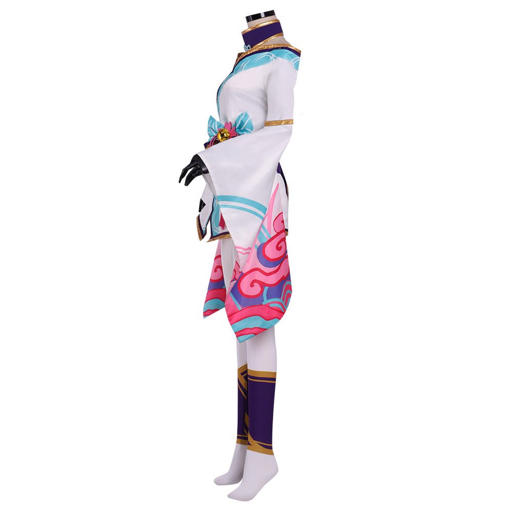 Traje de Cosplay de Ahri Spirit Blossom | Vestido de Role Play de la Zorra de Nueve Colas de League of Legends para Mujeres - Fantasia Cosera