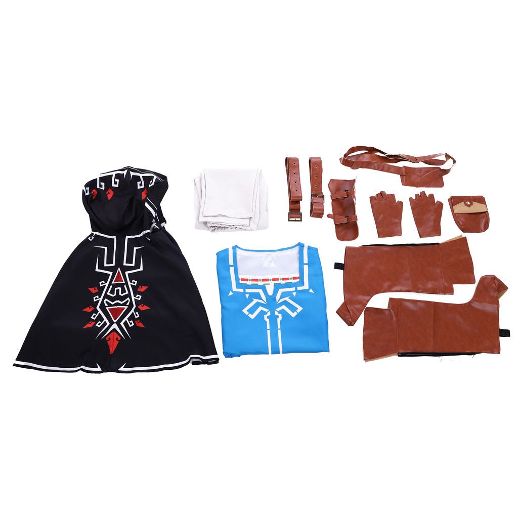 Juego Zelda: Aliento de lo Salvaje Traje Cosplay Link Conjunto Completo - Outfit Auténtico de Héroe - Fantasia Cosera