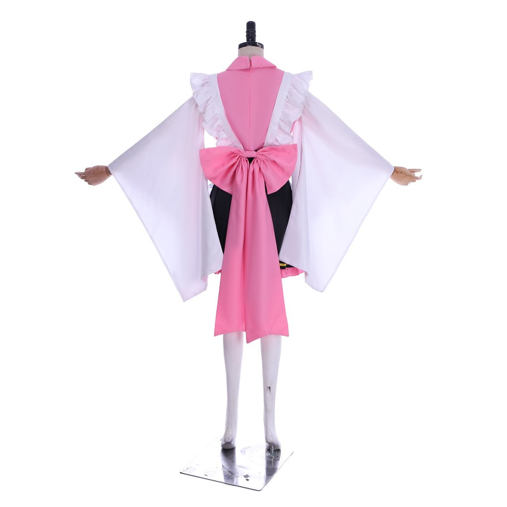 Traje de Cosplay de Criada Kanroji Mitsuri de Demon Slayer - Fantasia Cosera