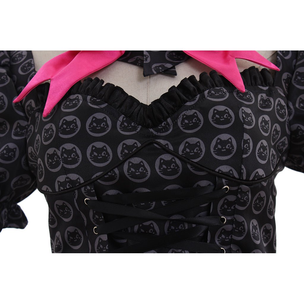 Traje de Cosplay de Hana Song - Vestido de Oficial Negro para Fans de Overwatch - Fantasia Cosera