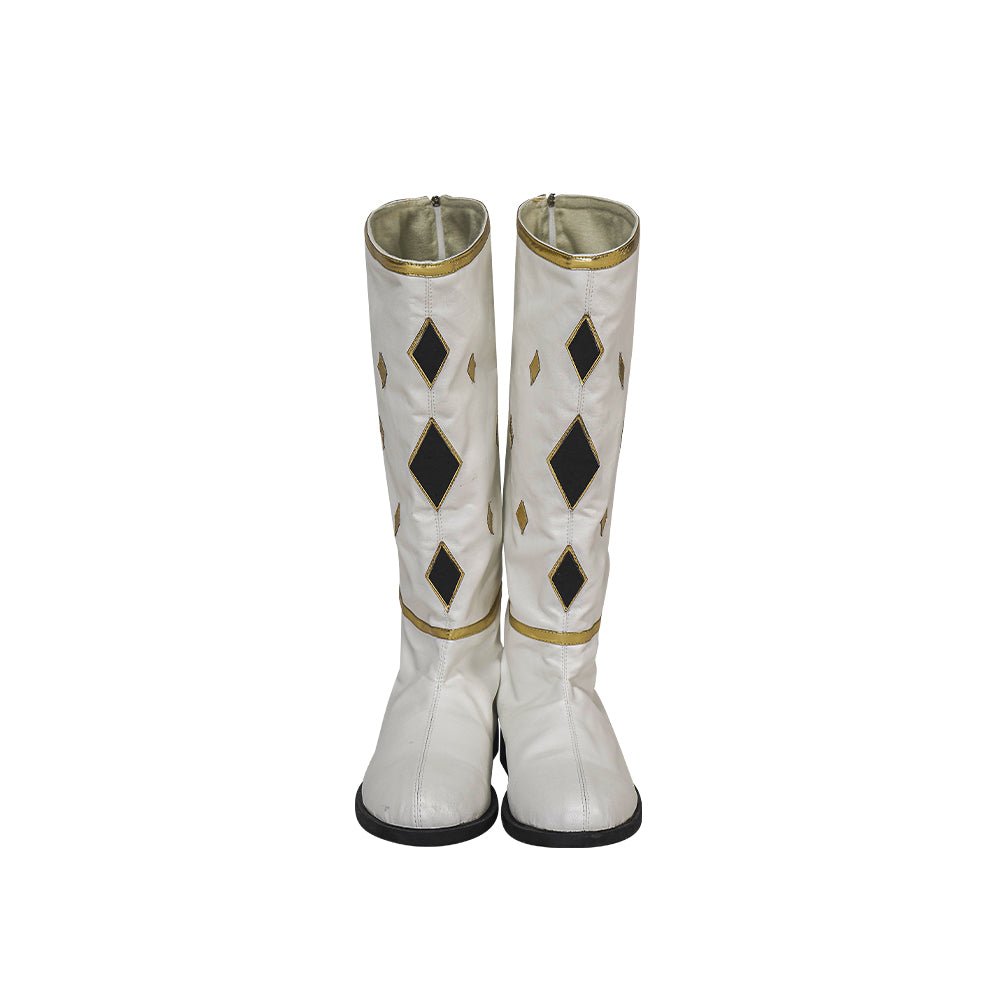 Traje de Cosplay de Power Rangers Ranger Blanco Ninja Tommy Oliver - Fantasia Cosera