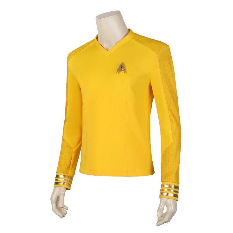 Traje Completo de Cosplay de Christopher Pike de Star Trek Strange New Worlds - Fantasia Cosera