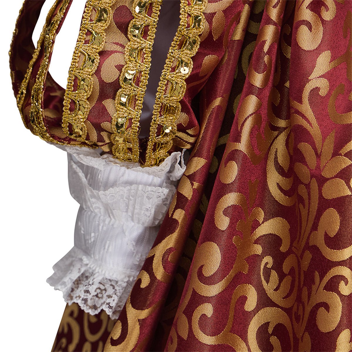 Capa Noble Dama Real Traje Cosplay – Elegante Vestido de Fantasía para Entusiastas del Cosplay - Fantasia Cosera