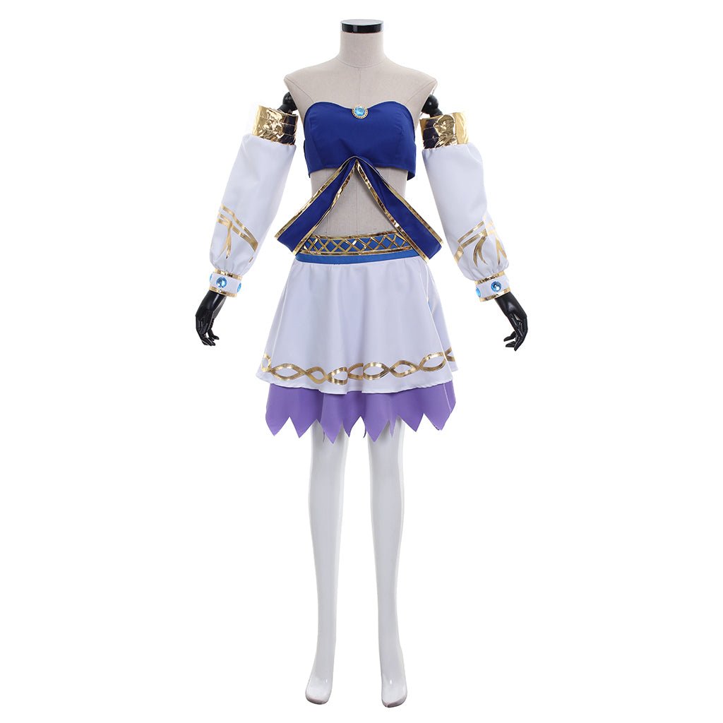 Traje de Cosplay de Lana Bruja Blanca - Outfit de la Bruja del Bosque Guerreras - Fantasia Cosera