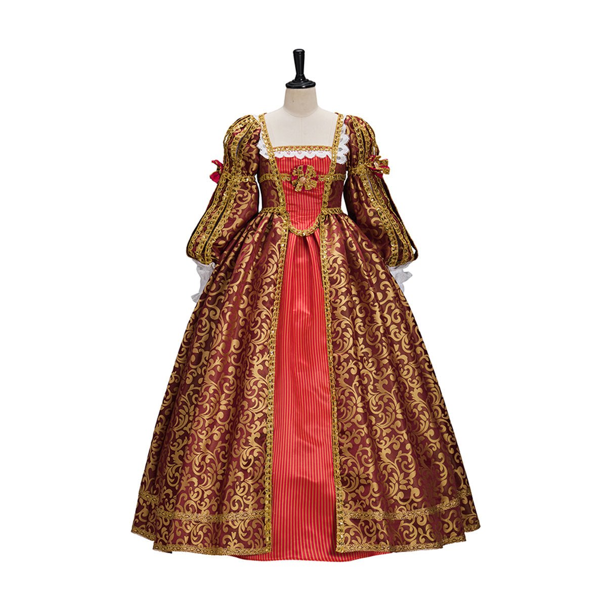 Capa Noble Dama Real Traje Cosplay – Elegante Vestido de Fantasía para Entusiastas del Cosplay - Fantasia Cosera