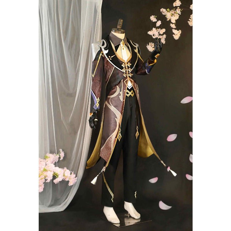 Traje de Cosplay de Zhongli de Genshin Impact Conjunto Completo para Fiesta de Halloween - Fantasia Cosera