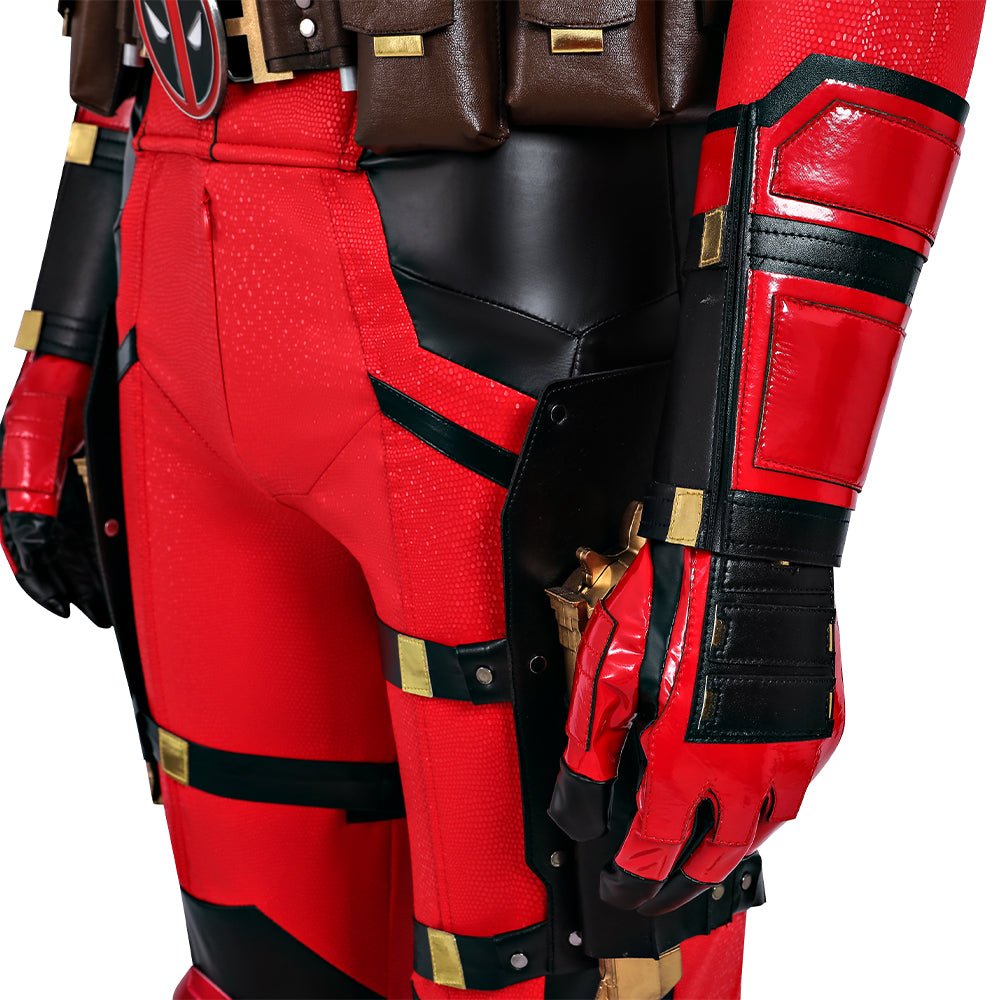 Traje de Cosplay Deadpool 3 Wolverine Wade Winston Wilson Conjunto Completo Con Zapatos - Fantasia Cosera