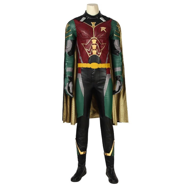 Traje de Cosplay Red Robin Tim Drake – Uniforme con Capa de Damian Wayne para Halloween - Fantasia Cosera