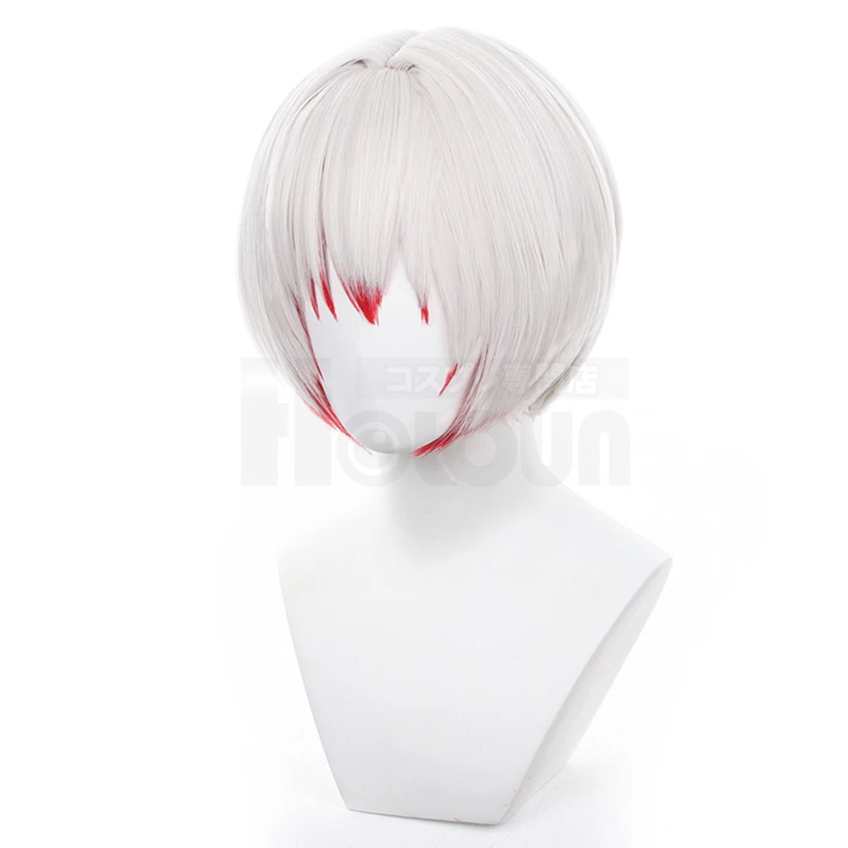Peluca de Cosplay Jouno Saigiku de Bungo Stray Dogs, Fibra Sintética Resistente al Calor, Talla Ajustable - Fantasia Cosera