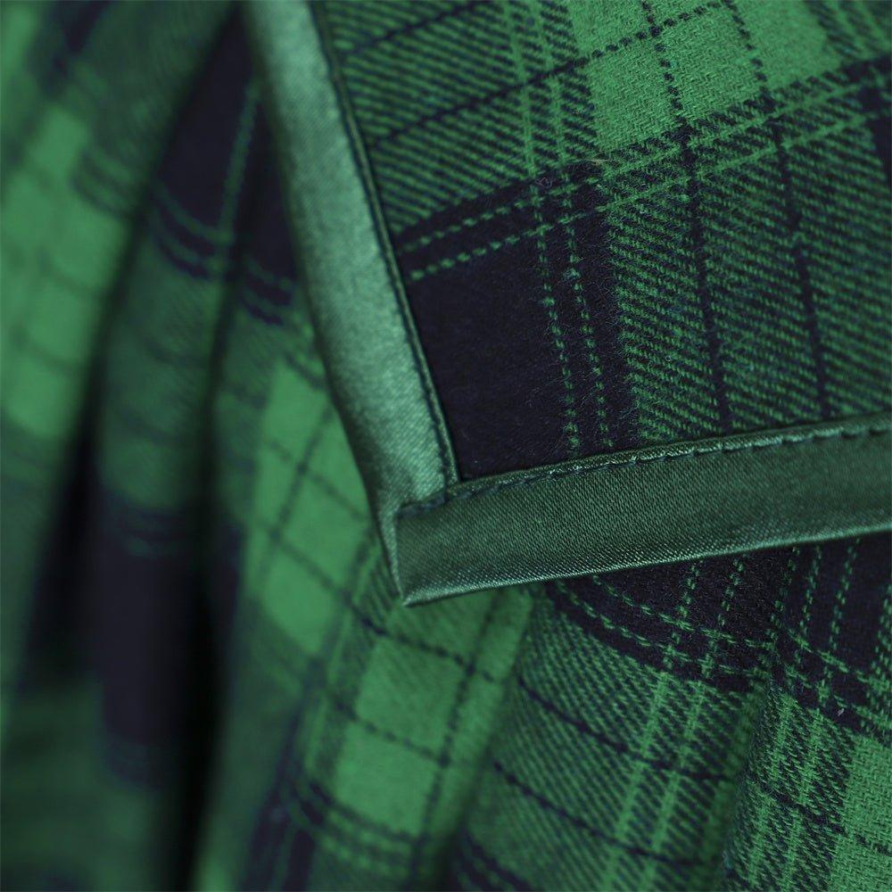 Vestido Rococó de Marie Antoinette del Siglo XVIII - Verde y Negro con Encaje - Fantasia Cosera