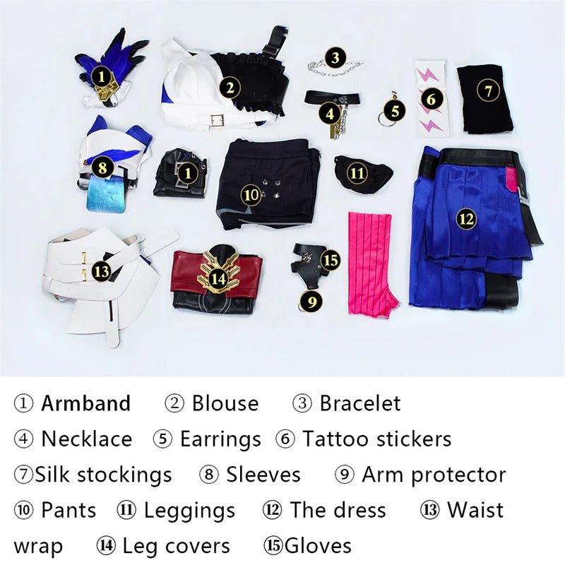 Traje de Cosplay de Serval Landau de Honkai: Star Rail para Mujer - Fantasia Cosera