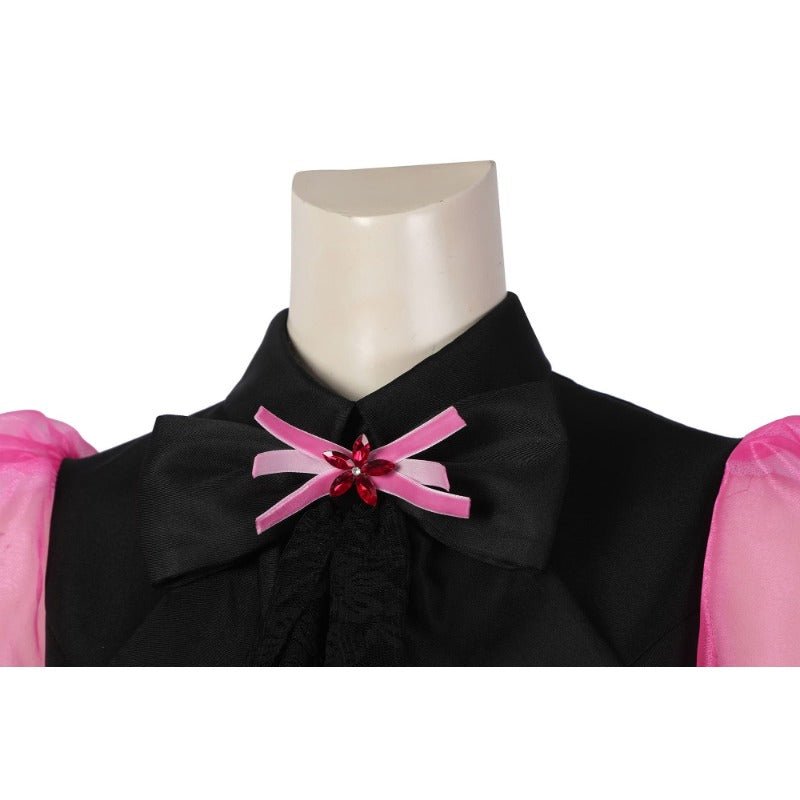 Traje de Cosplay de Draculaura de Monster High para Halloween y Carnaval Vestido Negro - Fantasia Cosera