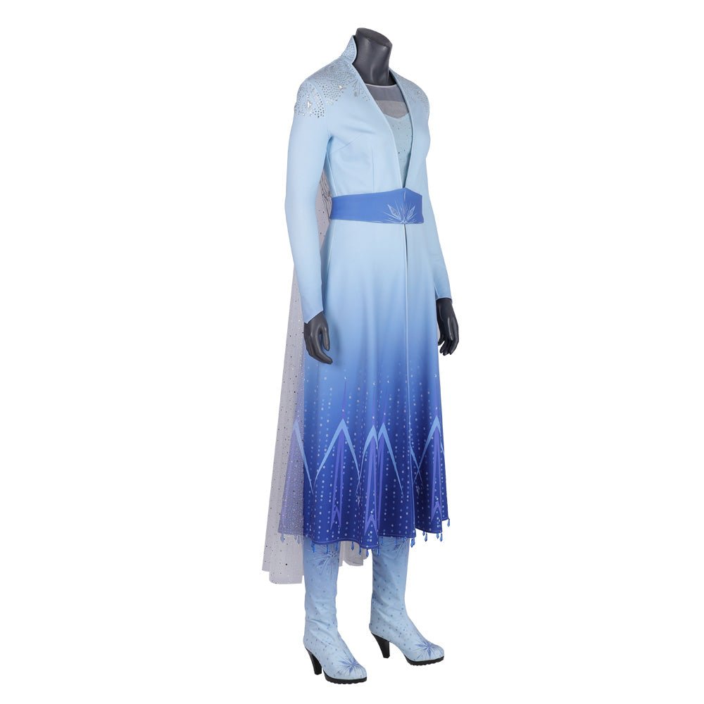 Traje de Cosplay de Elsa de Frozen 2 - Réplica Premium de la Película - Fantasia Cosera