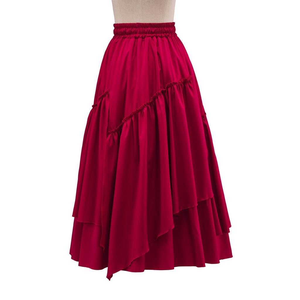 Falda de Pana Retro para Mujer – Falda Plisada de Cuadros Medieval para Cosplay - Fantasia Cosera